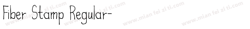 Fiber Stamp Regular字体转换